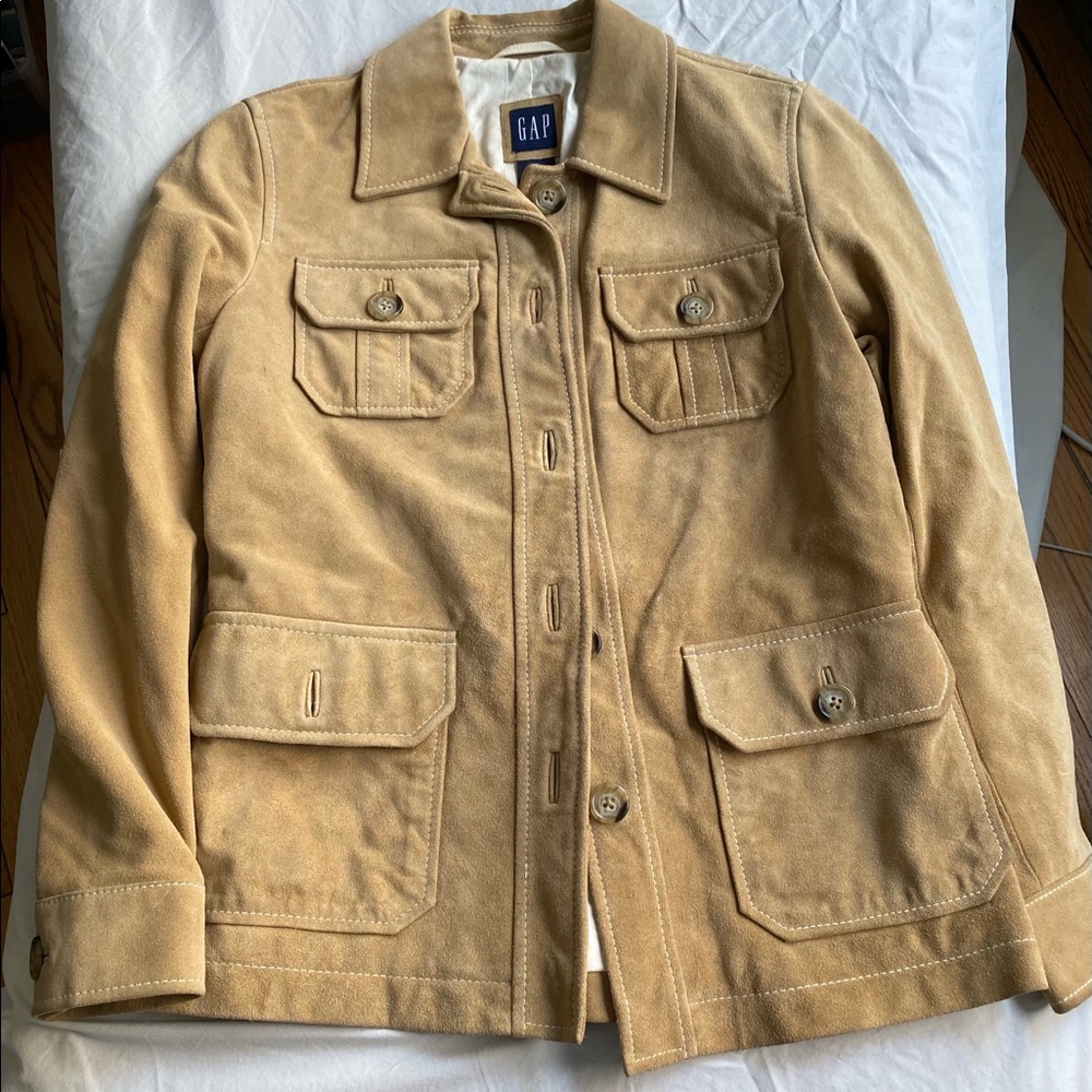 GAP (Genuine Leather) Suede Jacket. Lightly Used.